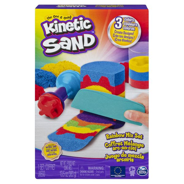 Kinetic Sand Kinetic Sand Σετ Ουράνιο Τόξο 6053691 Σετ Ζωγραφικής