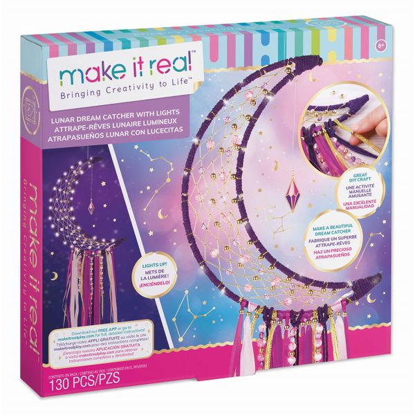 Make it Real Make it Real Lunar Dream Catcher with Lights 1417 Σετ Χειροτεχνίας