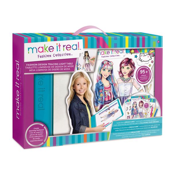Make it Real Make it Real Fashion Design Mega Set with Light Table 3502 Styling