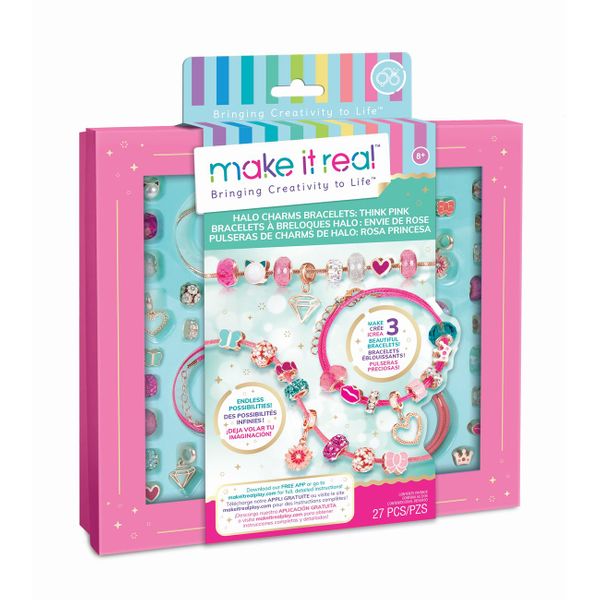 Make it Real Halo Charms Bracelets Think Pink 1722 Styling