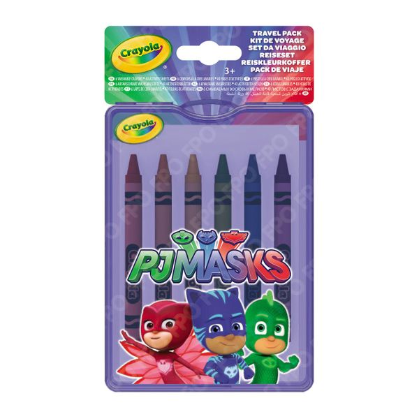 Τετράδιο Ταξιδίου & 6 Κηρομπογιές Pj Masks Σετ Ζωγραφικής