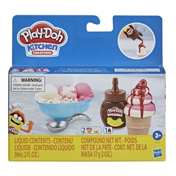 Play-Doh Play-Doh Mini Drizzle Ice Cream Playset F0654 Πλαστελίνη