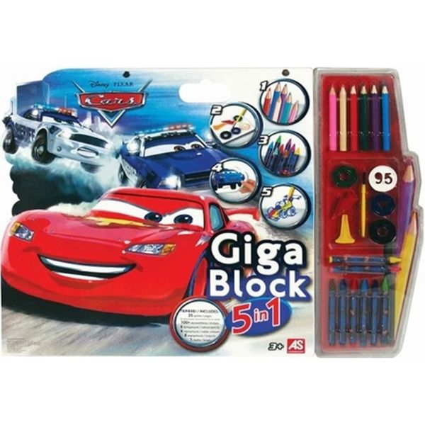 Giga Block Cars 5 σε 1 Σετ Ζωγραφικής