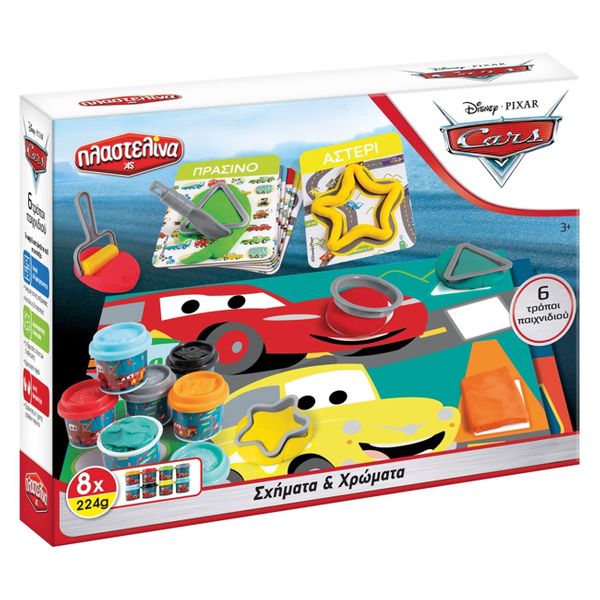 AS AS Cars Χρώματα & Σχήματα Σετ 1045-03589 Πλαστελίνη
