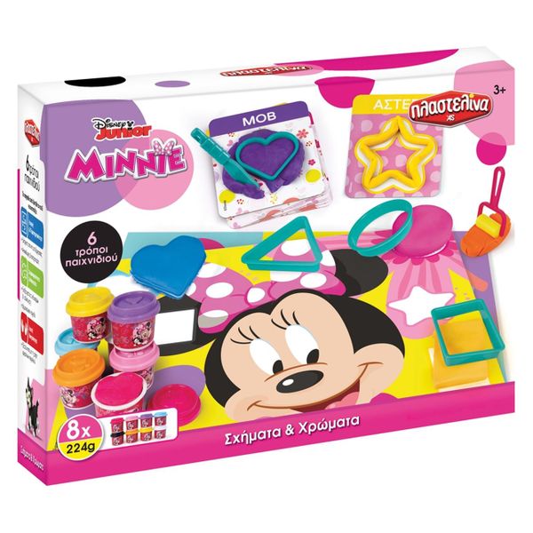 AS AS Minnie Χρώματα & Σχήματα Σετ 1045-03588 Πλαστελίνη