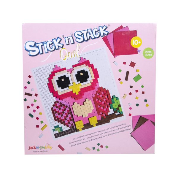 Jack in the Box Stick ‘N’ Stack Owl 10073 Σετ Χειροτεχνίας