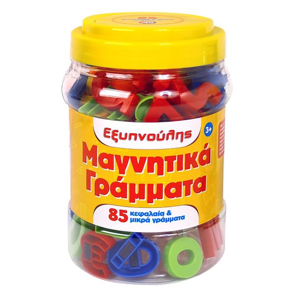 Εξυπνούλης Μαγνητικά Γράμματα Βαρελάκι 85τμχ 1027-11152 Εκπαιδευτικό Παιχνίδι