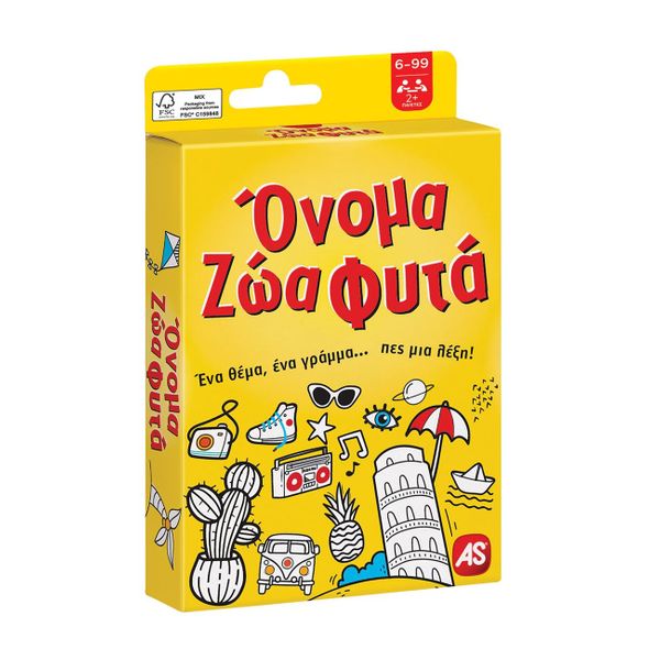 AS Παιχνίδι με Κάρτες: Όνομα Ζώα Φυτά 1040-21405 Επιτραπέζιο