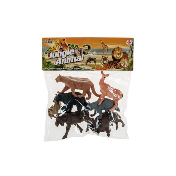 OEM Σετ 6 Τεμάχια - Άγρια Ζώα PVC 2A265 Φιγούρες