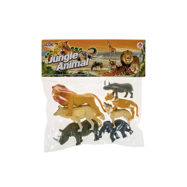 OEM Σετ 7 Τεμάχια - Ζώα της Ζούγκλας PVC Y173 Φιγούρες