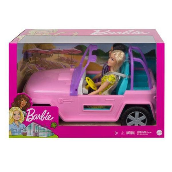 Mattel Barbie Buggy Όχημα με 2 Κούκλες GVK02
