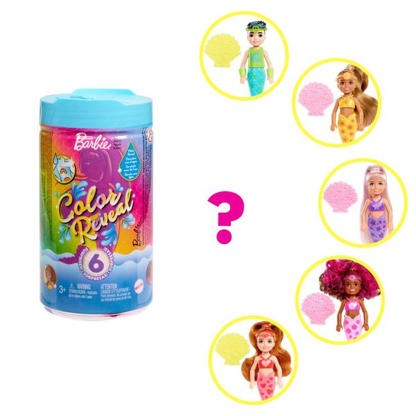 Mattel Barbie Chelsea Color Reveal - Γοργόνες HCC