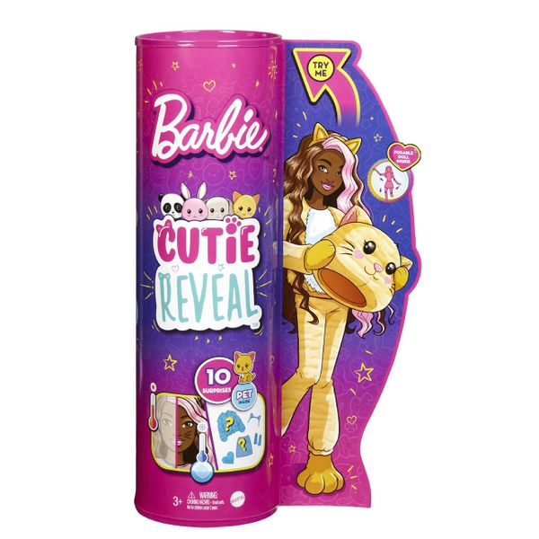 Mattel Mattel Barbie Cutie Reveal - Γατάκι HHG20 Παιχνίδι Κούκλα