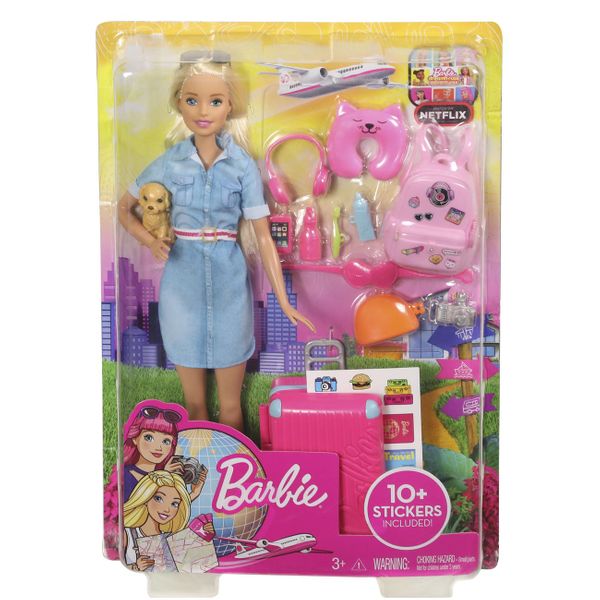 Mattel Mattel Barbie Dha-Barbie Έτοιμη Για ΤαξΊδι WV25 Παιχνίδι Κούκλα