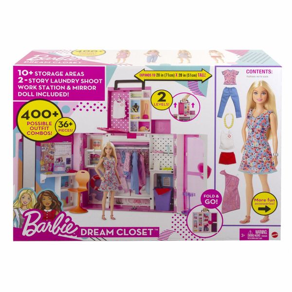 Mattel Barbie Dream Closet Doll & Set HGX57