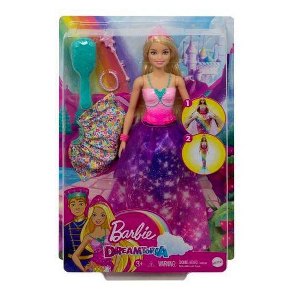 Mattel Barbie Dreamtopia 2 In 1 Princess GTF92 Παιχνίδι Κούκλα