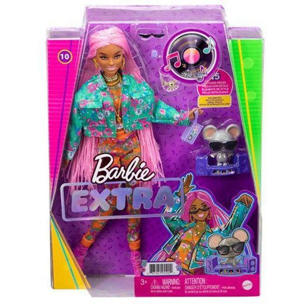 Mattel Mattel Barbie Extra - Pink Braids GXF09 Παιχνίδι Κούκλα