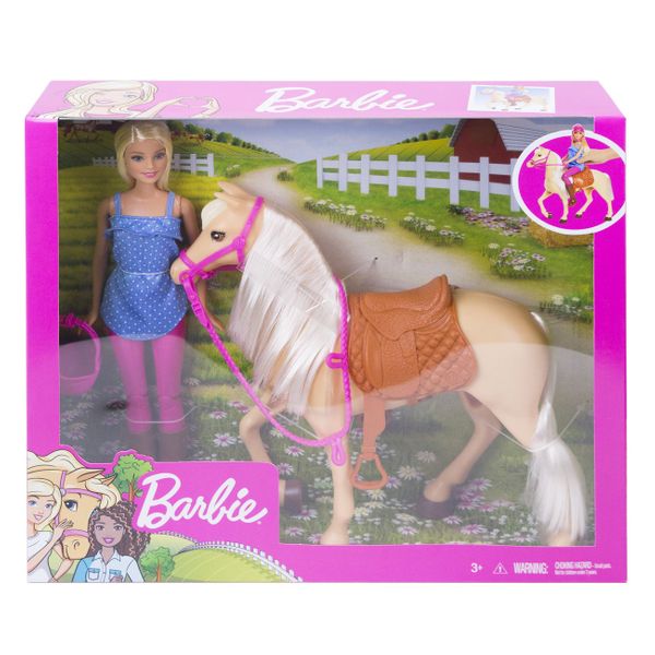 Mattel Barbie Και Άλογο FXH13 Παιχνίδι Κούκλα
