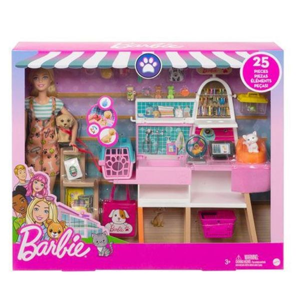 Mattel Barbie Μαγαζί Για Κατοικίδια GRG90 Παιχνίδι