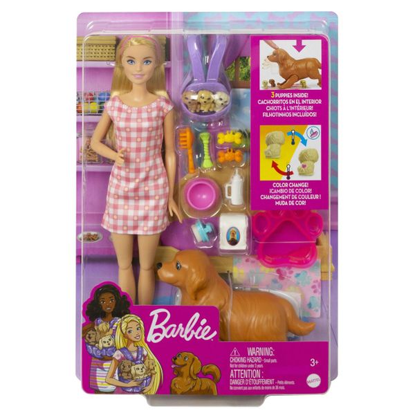 Mattel Barbie Νεογέννητα Κουταβάκια HCK75 Παιχνίδι Κούκλα