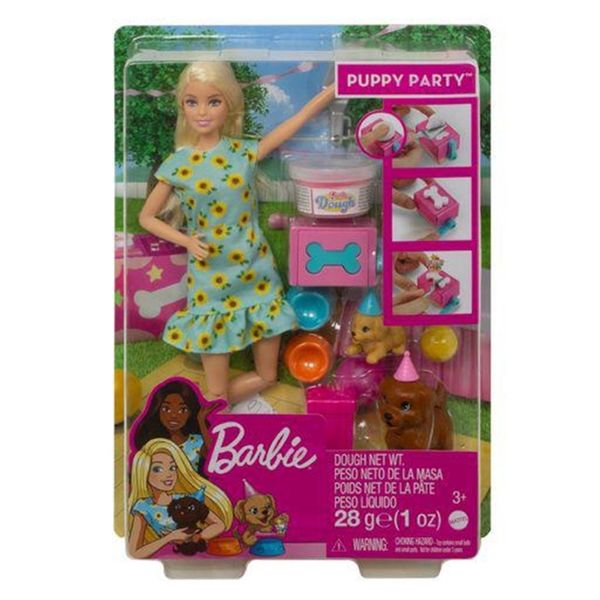 Mattel Barbie & Σκυλάκια Πάρτι Γενεθλίων GXV75 Παιχνίδι Κούκλα