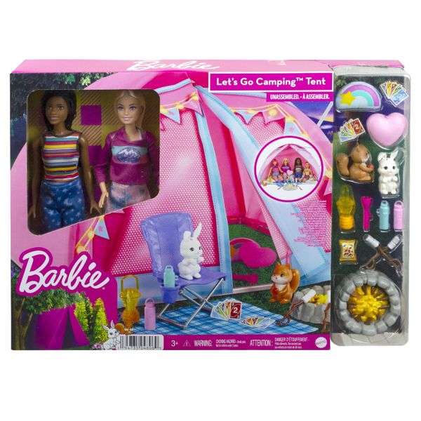 Mattel Barbie Σκηνή Camping Mε Κούκλες HGC18 Παιχνίδι