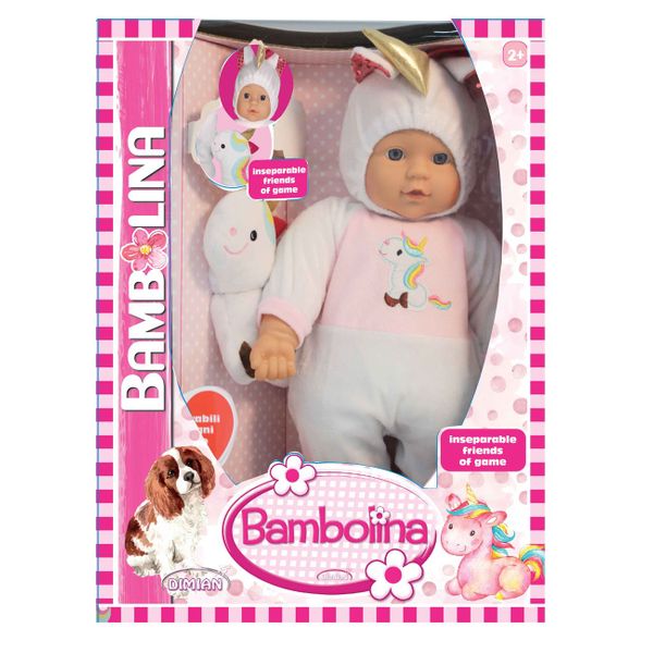 Bambolina Bambolina 41 cm Unicorn BD1873 Παιχνίδι Κούκλα