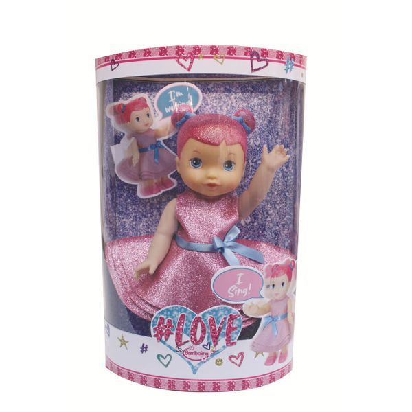 Bambolina Bambolina Love Doll 33 cm Περπατάει & Τραγουδάει 1203 Παιχνίδι Κούκλα