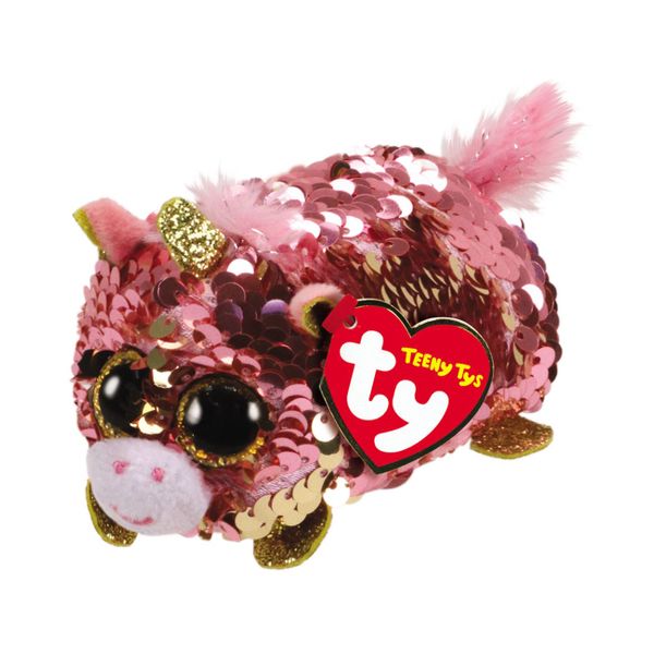 TY Μικρό Χνουδωτό Sequin Μονόκερος Ροζ 41607-42407 Παιχνίδι