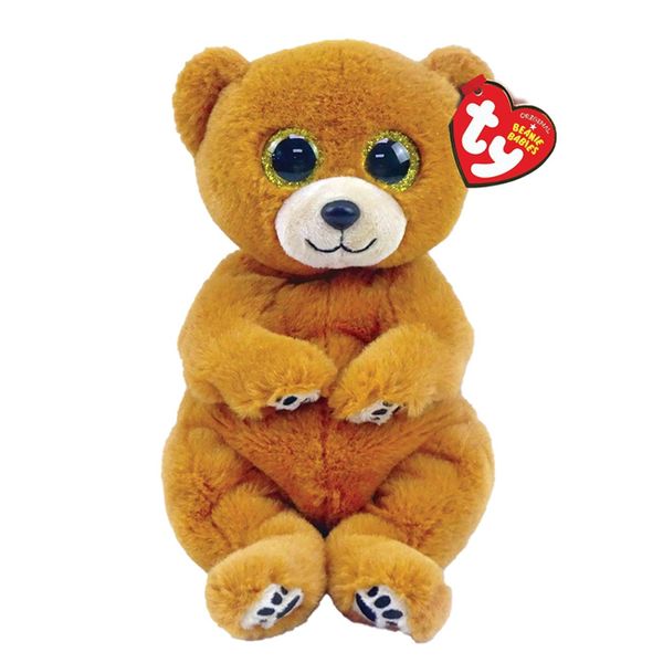 TY TY Beannie Bellies Χνουδωτό Αρκουδάκι Καφέ 15 cm 40549 Παιχνίδι
