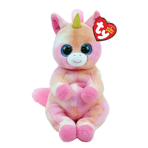 TY TY Beannie Bellies Χνουδωτό Μονόκερος Ροζ 15 cm 1607-40547 Παιχνίδι