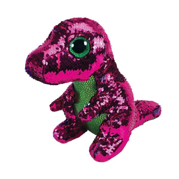 TY Χνουδωτό Sequin Δράκος Ροζ - Πράσινο 36431 Παιχνίδι