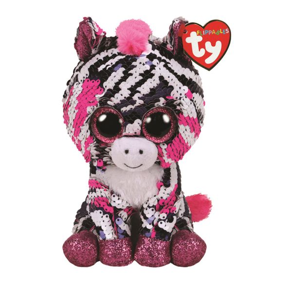 TY Χνουδωτό Sequin Ζέβρα Ροζ 15 cm 1607-36672 Παιχνίδι