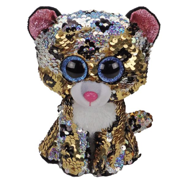TY Χνουδωτό Sequin Λεοπάρδαλη 15 cm 1607-36345 Παιχνίδι