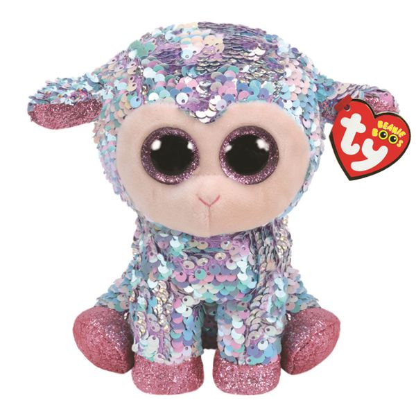 TY Χνουδωτό Sequin Προβατάκι 15 cm 1607-36677 Παιχνίδι