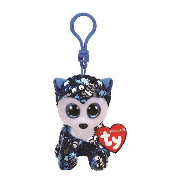 TY TY Χνουδωτό Sequin Χάσκυ 8.5 cm 1607-35305 Κλιπ