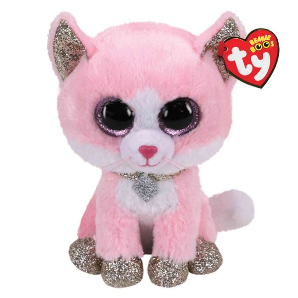 TY Χνουδωτό Γατούλα Ροζ 15 cm 1607-36366 Παιχνίδι