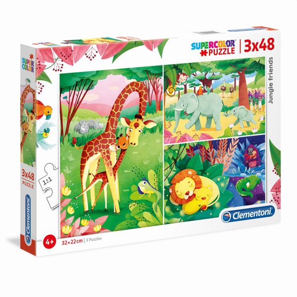 Clementoni Jungle Friends 1200-25233 3X48 Τεμ. Παζλ