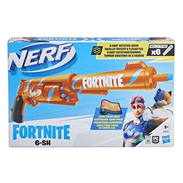 Nerf Nerf Fortnite Six Shot F2678 Παιχνίδι Δράσης