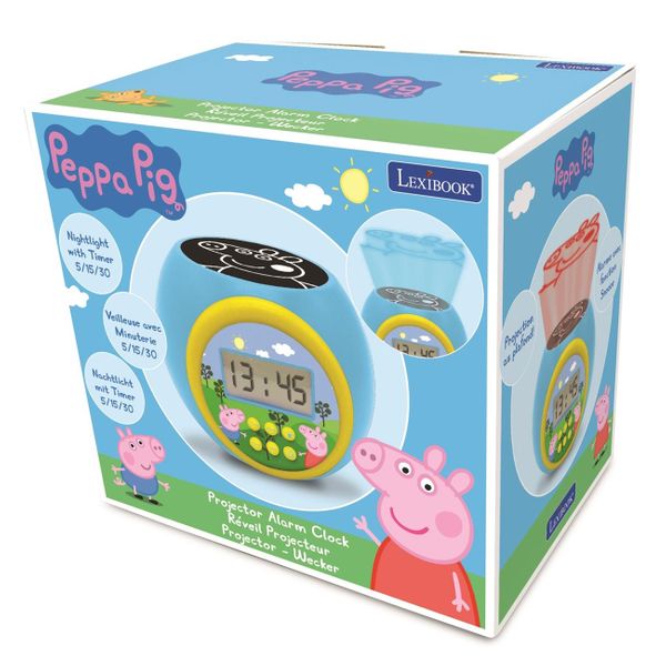Lexibook Peppa Pig Projector με Χρονοδιακόπτη RL977PP Ρολόι Ξυπνητήρι