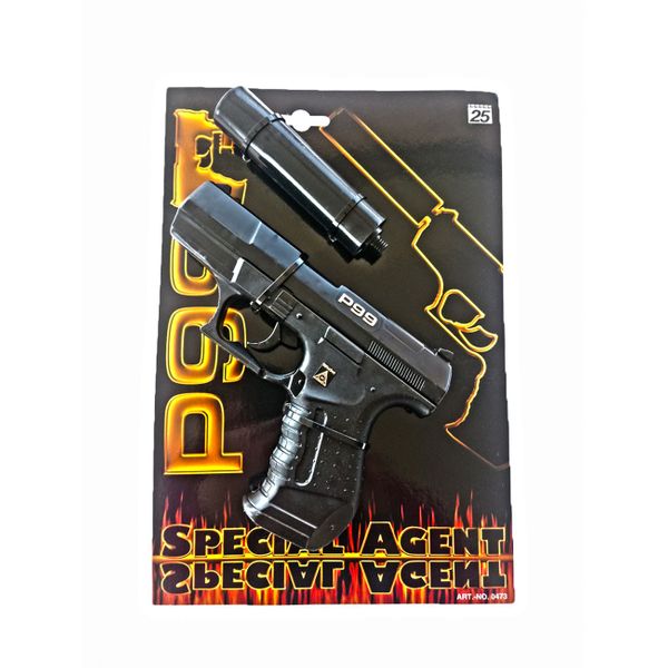 Πιστόλι 25-Σφαιρο με Σιγαστήρα 0473 Παιχνίδι Δράσης