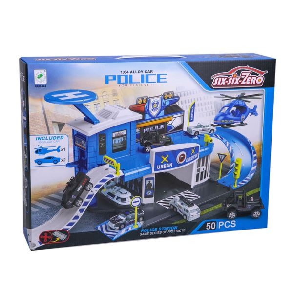 OEM Γκαράζ Αστυνομία Με Οχήματα &Ελικόπτερο 660-A4