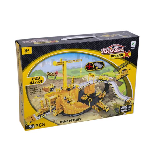 OEM Γκαραζ Εργοτάξιο Με Οχήματα & Ελικόπτερο 660-A7