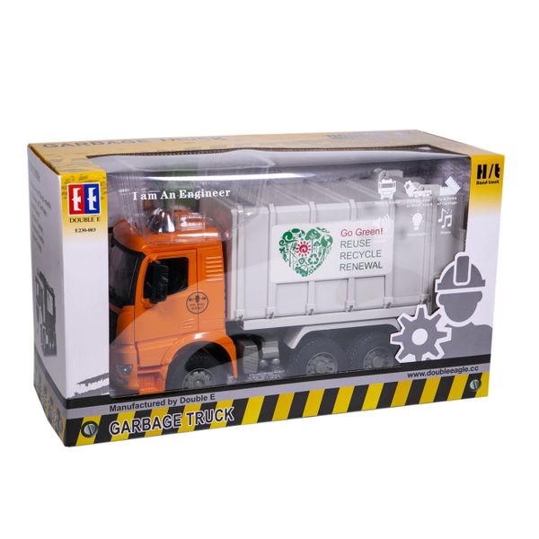 DoubleEagle Φορτηγό Απορριμάτων Με Φώτα, Ήχο & Κόρνα 03