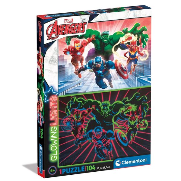 Clementoni Clementoni Lights Avengers 1210-27554 104 Τεμ. Παζλ