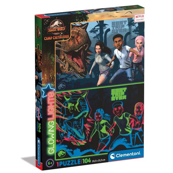 Clementoni Clementoni Lights Jurassic World 10-27557 104 Τεμ. Παζλ