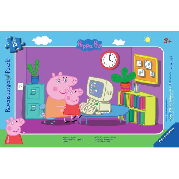 Ravensburger Καρτέλα Peppa Pig 15 Τεμ. 06123 Παζλ
