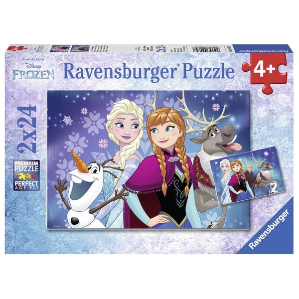 Ravensburger Frozen Σέλας 09074 2 x 24 Τεμ. Παζλ