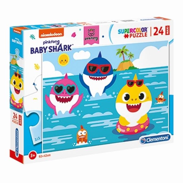 Clementoni Clementoni Maxi S.C. Baby Shark 1200-28519 24 Τεμ. Παζλ