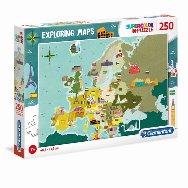 Clementoni Αξιοθέατα Στην Ευρώπη 29062 250 Τεμ. Παζλ